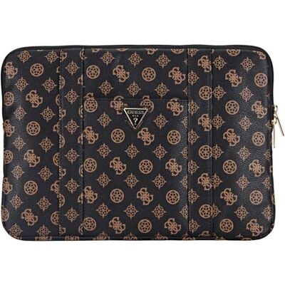 Guess Bag Sleeve 14" Peony Pocket Triangle black (14"), Notebooktasche, Schwarz Guess Bag Sleeve 14" Peony Pocket Triangle black (14"), Notebooktasche, Schwarz