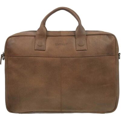 DSTRCT Fletcher Street Aktetas - 17 -Zoll -Laptop -Tasche - Cognac (17"), Notebooktasche, Braun DSTRCT Fletcher Street Aktetas - 17 -Zoll -Laptop -Tasche - Cognac (17"), Notebooktasche, Braun