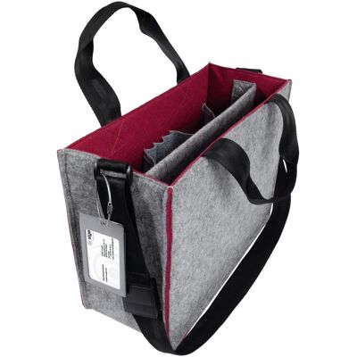 Sigel Notebooktasche Desk Sharing Bag Bicolor M, Grau/Rot 15.4 (15.40"), Notebooktasche, Grau Sigel Notebooktasche Desk Sharing Bag Bicolor M, Grau/Rot 15.4 (15.40"), Notebooktasche, Grau