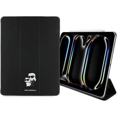 Karl Lagerfeld Saffiano Magnetic Karl & Choupette iPad Pro 13 2024 Book Cover Case - Black (Apple iPad Pro 13 2024), Tablet Hülle, Schwarz Karl Lagerfeld Saffiano Magnetic Karl & Choupette iPad Pro 13 2024 Book Cover Case - Black (Apple iPad Pro 13 2024), Tablet Hülle, Schwarz