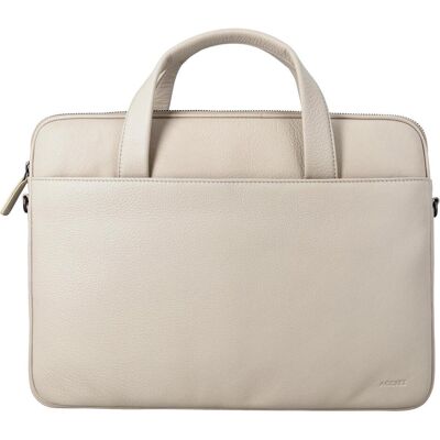 Accezz Leder-Laptoptasche (16.20", Universal), Notebooktasche, Beige Accezz Leder-Laptoptasche (16.20", Universal), Notebooktasche, Beige