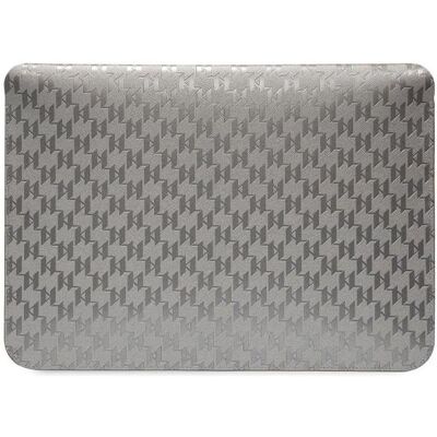 Karl Lagerfeld Sleeve KLCS14SAKHPKG 14" srebrny/silver Saffiano Monogram Ikonik (14"), Notebooktasche, Grau, Silber Karl Lagerfeld Sleeve KLCS14SAKHPKG 14" srebrny/silver Saffiano Monogram Ikonik (14"), Notebooktasche, Grau, Silber