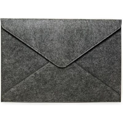 Kikkerland Felt Pouch Large (15", Universal), Notebooktasche, Grau Kikkerland Felt Pouch Large (15", Universal), Notebooktasche, Grau