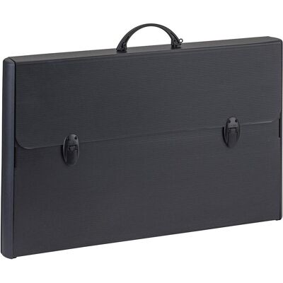 Favorit CASE HARDOX TOTAL BLACK 2 CLOSURES 60X37X5, Notebooktasche, Schwarz Favorit CASE HARDOX TOTAL BLACK 2 CLOSURES 60X37X5, Notebooktasche, Schwarz
