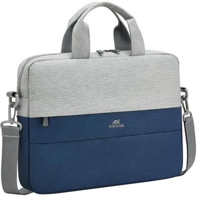 Rivacase Riva NB Tasche Prater 10,1"-14" grau/blau 7522 (14"), Notebooktasche, Grau, Blau Rivacase Riva NB Tasche Prater 10,1"-14" grau/blau 7522 (14"), Notebooktasche, Grau, Blau