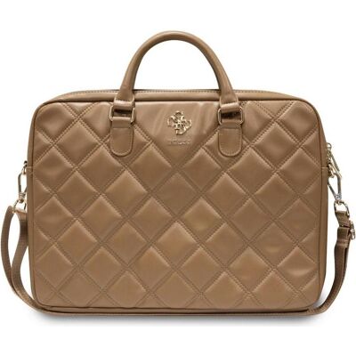 Guess PU Geprägte 4G Notebooktasche - Braun 15/16" Guess PU Geprägte 4G Notebooktasche - Braun 15/16"