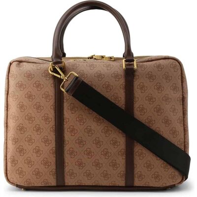 Guess Vezzola, Polyurethane, Textile Briefcase, Laptop Compartiment, Brown (15.60"), Notebooktasche, Beige, Braun Guess Vezzola, Polyurethane, Textile Briefcase, Laptop Compartiment, Brown (15.60"), Notebooktasche, Beige, Braun