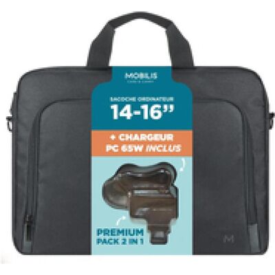 Mobilis 003089, Toploader-Tasche, 40,6 cm (16"), Schultergurt, 260 g (16"), Notebooktasche, Schwarz Mobilis 003089, Toploader-Tasche, 40,6 cm (16"), Schultergurt, 260 g (16"), Notebooktasche, Schwarz
