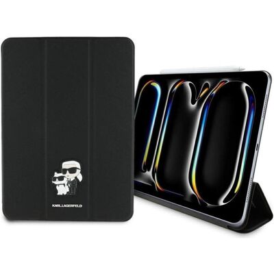 Karl Lagerfeld Saffiano Magnetic Karl & Choupette iPad Pro 11 2024 Book Cover Case - Black (Apple iPad Pro 11 2024), Tablet Hülle, Schwarz Karl Lagerfeld Saffiano Magnetic Karl & Choupette iPad Pro 11 2024 Book Cover Case - Black (Apple iPad Pro 11 2024), Tablet Hülle, Schwarz