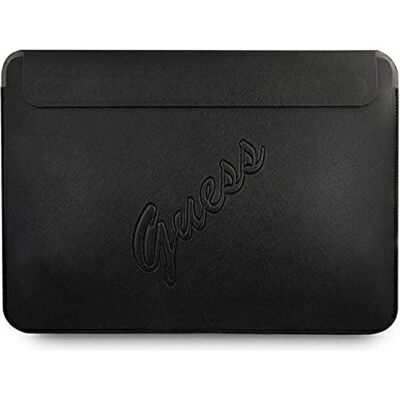 Guess Lederhülle für 13" MacBook & Tablet - Saffiano Schwarz Guess Lederhülle für 13" MacBook & Tablet - Saffiano Schwarz