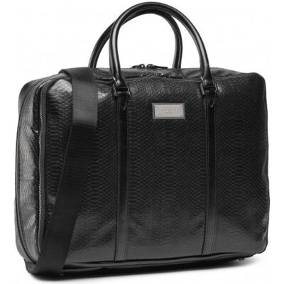 Guess Leather, Leather Briefcase, Laptop Compartiment, Black, 40 x, Notebooktasche, Schwarz Guess Leather, Leather Briefcase, Laptop Compartiment, Black, 40 x, Notebooktasche, Schwarz