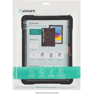 eSTUFF Austin Defender Case (Apple iPad Air 13 2024, Apple iPad Air 13 2025), Tablet Hülle, Schwarz eSTUFF Austin Defender Case (Apple iPad Air 13 2024, Apple iPad Air 13 2025), Tablet Hülle, Schwarz