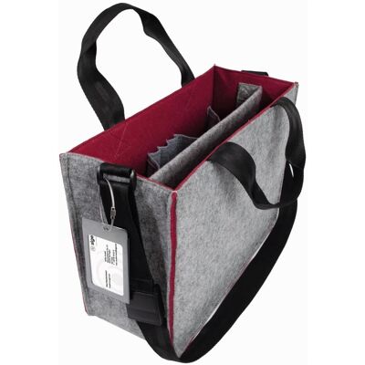 Sigel Notebooktasche Desk Sharing Bag Bicolor M, Grau/Rot 15.4 (15.40"), Notebooktasche, Grau Sigel Notebooktasche Desk Sharing Bag Bicolor M, Grau/Rot 15.4 (15.40"), Notebooktasche, Grau