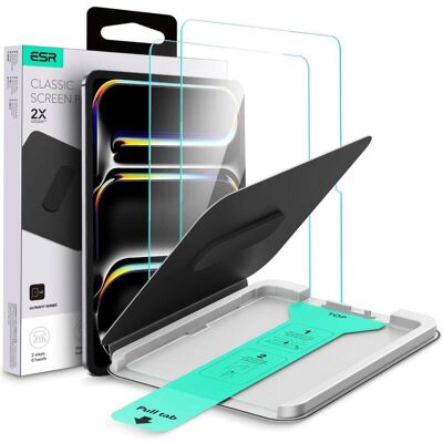 ESR ULTRAFIT TEMPERED GLASS 2-PAKET FÜR IPAD PRO 13” 7 / 8 / 2024-2025 KLAR (2 Stk., Apple iPad Pro 13 2024, Apple iPad Pro 13 2025), Tablet Schutzfolie ESR ULTRAFIT TEMPERED GLASS 2-PAKET FÜR IPAD PRO 13” 7 / 8 / 2024-2025 KLAR (2 Stk., Apple iPad Pro 13 2024, Apple iPad Pro 13 2025), Tablet Schutzfolie