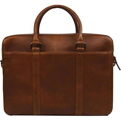 DSTRCT Premium Collection Leren Business Laptoptas - 15,6 inch laptopvak met rits - Inclusief onderhouspakk (15.60"), Notebooktasche, Braun DSTRCT Premium Collection Leren Business Laptoptas - 15,6 inch laptopvak met rits - Inclusief onderhouspakk (15.60"), Notebooktasche, Braun
