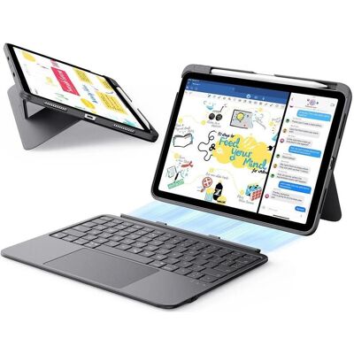 ESR Tastaturabdeckung für iPad Air 11 und Air 10,9 (Apple iPad Air 11 2024, Apple iPad Air 11 2025), Tablet Hülle, Grau ESR Tastaturabdeckung für iPad Air 11 und Air 10,9 (Apple iPad Air 11 2024, Apple iPad Air 11 2025), Tablet Hülle, Grau