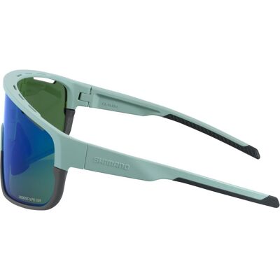 Shimano Sportbrille, Unisex Brille Pulsar GR (Sage Green, RIDESCAPE GR), Grün Shimano Sportbrille, Unisex Brille Pulsar GR (Sage Green, RIDESCAPE GR), Grün