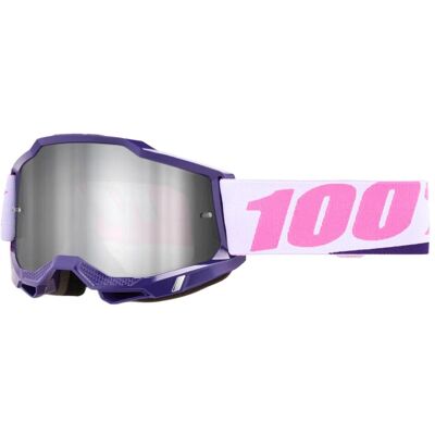 100%, Unisex, Sportbrille, Goggle Accuri 2 Yumiko - Mirror Silver Lens (Violett, Mirror Silver), Pink, Weiss, Violett 100%, Unisex, Sportbrille, Goggle Accuri 2 Yumiko - Mirror Silver Lens (Violett, Mirror Silver), Pink, Weiss, Violett