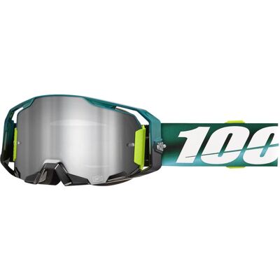 100%, Unisex, Sportbrille, ARMATIC Goggle Polarity (türkis-schwarz-violett, Mirror Silver), Grün, Blau 100%, Unisex, Sportbrille, ARMATIC Goggle Polarity (türkis-schwarz-violett, Mirror Silver), Grün, Blau