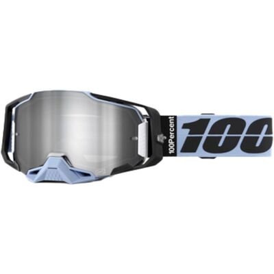 100%, Unisex, Sportbrille, Armega Goggle Petros (black blue*, Mirror Silver), Schwarz, Blau 100%, Unisex, Sportbrille, Armega Goggle Petros (black blue*, Mirror Silver), Schwarz, Blau