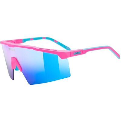 Uvex, Unisex, Sportbrille, flowline (Pink matt, Mirror Blue), Pink Uvex, Unisex, Sportbrille, flowline (Pink matt, Mirror Blue), Pink