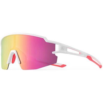 Rockbros, Jungen, Sportbrille, Sportbrille (White, Polarisiertes Glas), Pink, Weiss Rockbros, Jungen, Sportbrille, Sportbrille (White, Polarisiertes Glas), Pink, Weiss