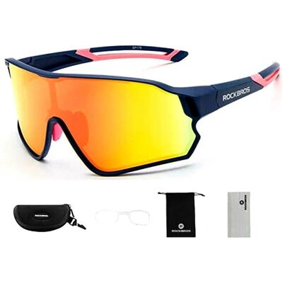 Rockbros, Unisex, Sportbrille, Fahrradbrille (assortiert) (Blau), Mehrfarbig Rockbros, Unisex, Sportbrille, Fahrradbrille (assortiert) (Blau), Mehrfarbig