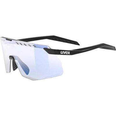 Uvex, Unisex, Sportbrille, pace stage small V (black matt (blue), variomatic mirror blue), Schwarz Uvex, Unisex, Sportbrille, pace stage small V (black matt (blue), variomatic mirror blue), Schwarz