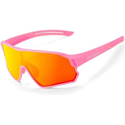 Rockbros, Mädchen, Sportbrille, 14110009004 polarized cycling glasses for children 8-14 years old - pink (Pink), Pink Rockbros, Mädchen, Sportbrille, 14110009004 polarized cycling glasses for children 8-14 years old - pink (Pink), Pink