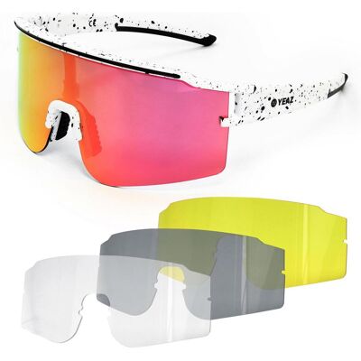 Yeaz, Damen, Sportbrille, SUNTHRILL Set (Weiss, Rosa), Weiss Yeaz, Damen, Sportbrille, SUNTHRILL Set (Weiss, Rosa), Weiss