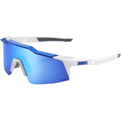 100%, Unisex, Sportbrille, Speedcraft SL (Matte White, Metallic Blue, HiPer blue multilayer mirror), Blau, Weiss 100%, Unisex, Sportbrille, Speedcraft SL (Matte White, Metallic Blue, HiPer blue multilayer mirror), Blau, Weiss