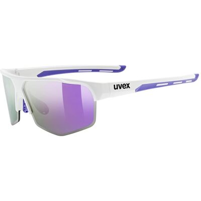 Uvex, Unisex, Sportbrille, axos set (white matt (purple), Clear, Mirror Purple), Weiss Uvex, Unisex, Sportbrille, axos set (white matt (purple), Clear, Mirror Purple), Weiss