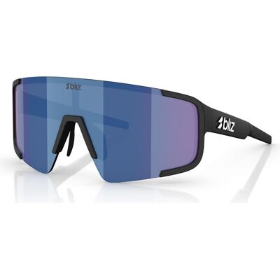 Bliz, Unisex, Sportbrille, P003 (Matt Schwarz, Anthracite Blue Mirror, Blau), Schwarz Bliz, Unisex, Sportbrille, P003 (Matt Schwarz, Anthracite Blue Mirror, Blau), Schwarz
