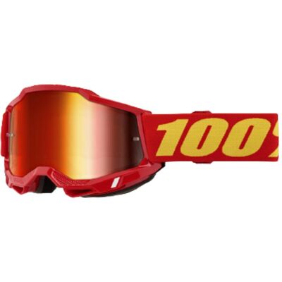 100%, Unisex, Sportbrille, ACCURI 2 Goggle Red - Mirror Red Lens (Red, Mirror Red), Rot 100%, Unisex, Sportbrille, ACCURI 2 Goggle Red - Mirror Red Lens (Red, Mirror Red), Rot
