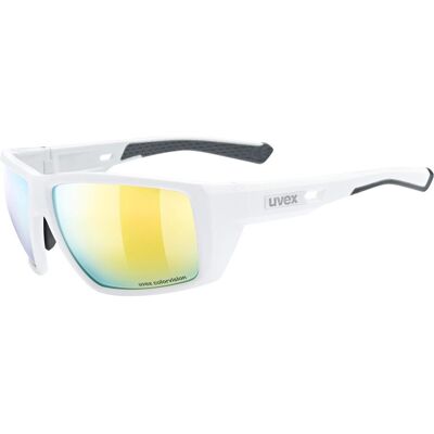 Uvex, Unisex, Sportbrille, mtn venture CV (White Matt, colorvision yummy yellow), Weiss Uvex, Unisex, Sportbrille, mtn venture CV (White Matt, colorvision yummy yellow), Weiss
