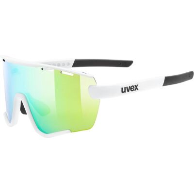 Uvex, Unisex, Sportbrille, sportstyle 236 set (White Matt, Clear, Mirror Green), Weiss Uvex, Unisex, Sportbrille, sportstyle 236 set (White Matt, Clear, Mirror Green), Weiss
