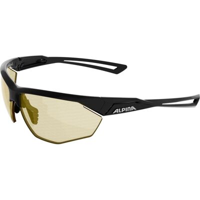 Alpina, Unisex, Sportbrille, Nylos HR (Black Matt, Yellow), Schwarz Alpina, Unisex, Sportbrille, Nylos HR (Black Matt, Yellow), Schwarz