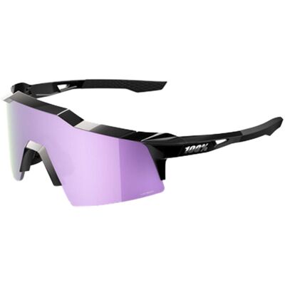 100%, Unisex, Sportbrille, Speedcraft Sl (Black, HiPER Polarized Lavender), Schwarz, Violett 100%, Unisex, Sportbrille, Speedcraft Sl (Black, HiPER Polarized Lavender), Schwarz, Violett