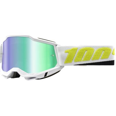 100%, Damen, Sportbrille, Accuri 2 Goggle Peyote - Mirror Green (Mirror Green), Weiss 100%, Damen, Sportbrille, Accuri 2 Goggle Peyote - Mirror Green (Mirror Green), Weiss