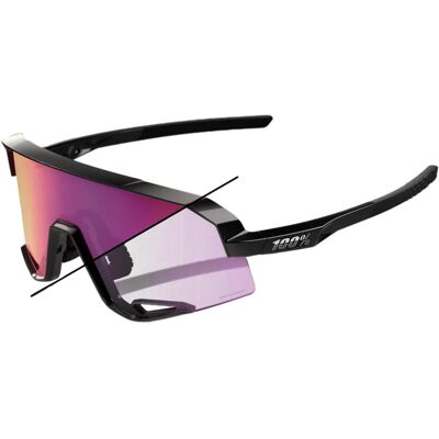 100%, Damen, Sportbrille, Slendale, Schwarz 100%, Damen, Sportbrille, Slendale, Schwarz