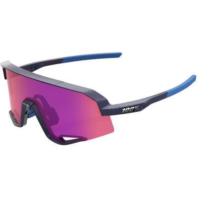 100%, Unisex, Sportbrille, SLENDALE Satin Storm Metallic - Purple Mirror Lens (Black, Satin Storm Metallic, Lila, Pink), Schwarz 100%, Unisex, Sportbrille, SLENDALE Satin Storm Metallic - Purple Mirror Lens (Black, Satin Storm Metallic, Lila, Pink), Schwarz