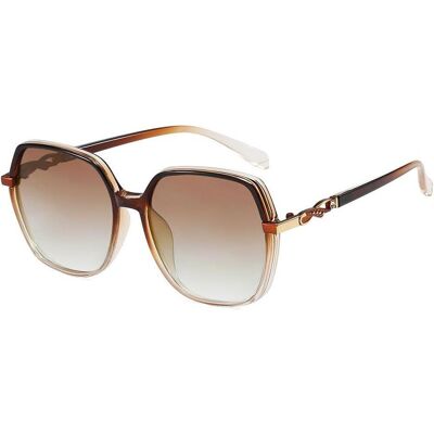 Techsuit, Damen, Sonnenbrille, - Polarized Sunglasses (5223) - for Women, PC, Oversized - Brown Techsuit, Damen, Sonnenbrille, - Polarized Sunglasses (5223) - for Women, PC, Oversized - Brown