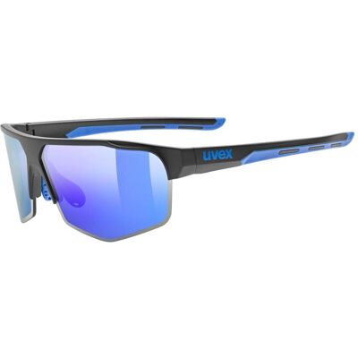Uvex, Unisex, Sportbrille, axos set (black matt (blue), Clear, Mirror Blue), Schwarz Uvex, Unisex, Sportbrille, axos set (black matt (blue), Clear, Mirror Blue), Schwarz