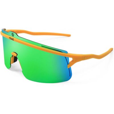 Yeaz, Damen, Sportbrille, SUNSHADE Sport goggles matt gold/ mirror green (Orange, Grün), Gelb Yeaz, Damen, Sportbrille, SUNSHADE Sport goggles matt gold/ mirror green (Orange, Grün), Gelb