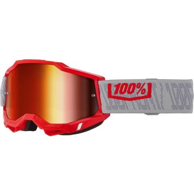 100%, Unisex, Sportbrille, ACCURI 2 Goggle Gatorback - Red Mirror Lens (Rot, Rot), Rot, Grau 100%, Unisex, Sportbrille, ACCURI 2 Goggle Gatorback - Red Mirror Lens (Rot, Rot), Rot, Grau