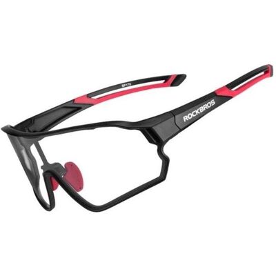 Rockbros, Unisex, Sportbrille, 10035 photochromic UV400 cycling glasses - black and red (Black, Red, Schwarz und Rot), Rot, Schwarz Rockbros, Unisex, Sportbrille, 10035 photochromic UV400 cycling glasses - black and red (Black, Red, Schwarz und Rot), Rot, Schwarz