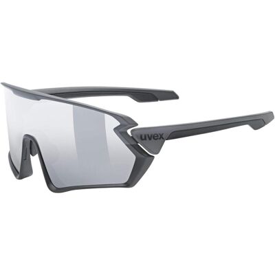 Uvex, Unisex, Sportbrille, sportstyle 231 (Black Mat, Grey, mirror silver (S2)), Grau Uvex, Unisex, Sportbrille, sportstyle 231 (Black Mat, Grey, mirror silver (S2)), Grau