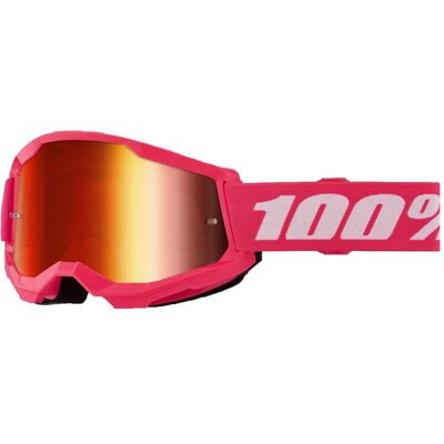 100%, Damen, Sportbrille, STRATA 2 Goggle Pink - Mirror Red Lens (Pink, Mirror Red), Pink 100%, Damen, Sportbrille, STRATA 2 Goggle Pink - Mirror Red Lens (Pink, Mirror Red), Pink