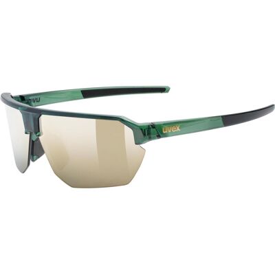 Uvex, Unisex, Sportbrille, vectiv set (Olive Transparent, Mirror Gold), Grün Uvex, Unisex, Sportbrille, vectiv set (Olive Transparent, Mirror Gold), Grün