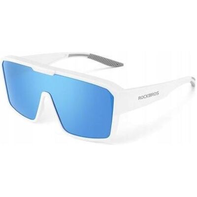 Rockbros, Unisex, Sportbrille, 14130018001 polarized sports glasses (White, Blau), Blau, Weiss Rockbros, Unisex, Sportbrille, 14130018001 polarized sports glasses (White, Blau), Blau, Weiss